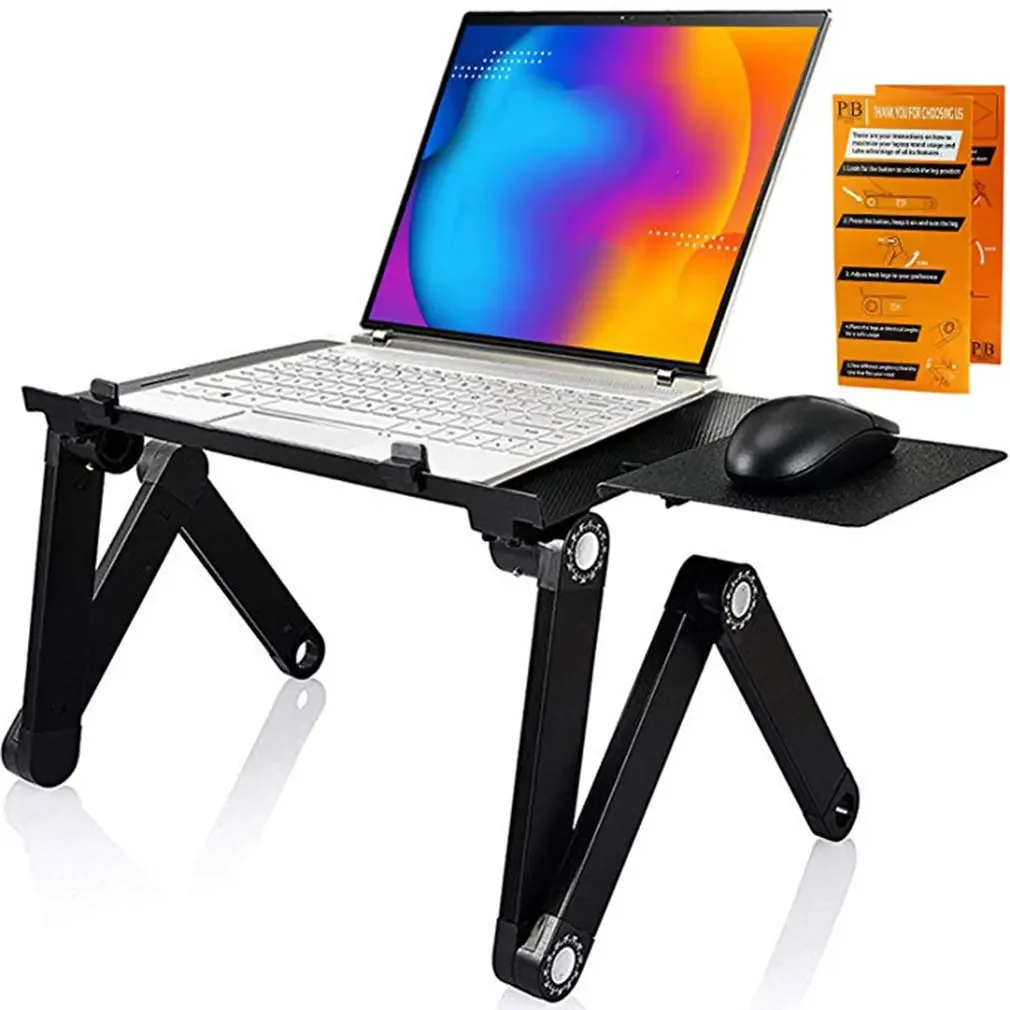 Tablet Lap Desk - Aluminum Alloy Laptop Table Folding Notebook