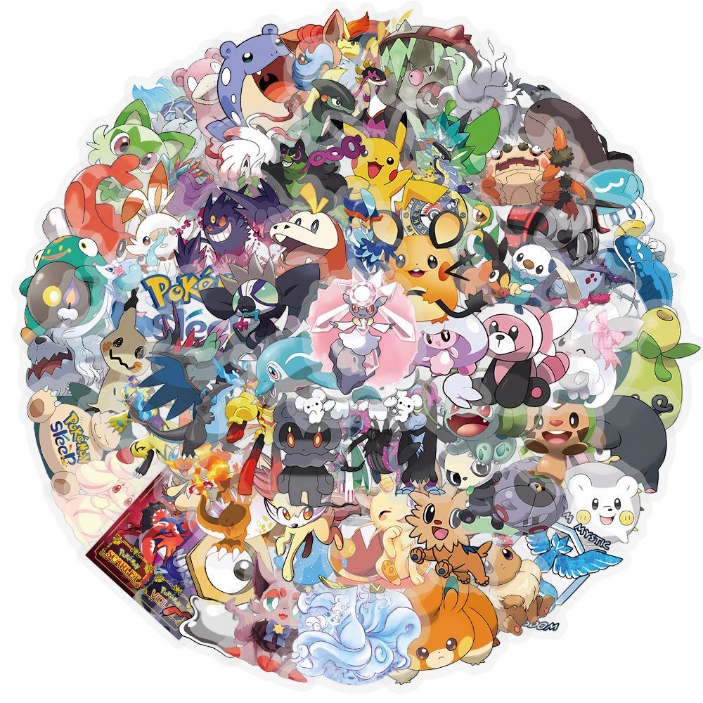 100Pcs Pokémon Stickers Cute C - огляд і ціна Tablet Cute Accessories