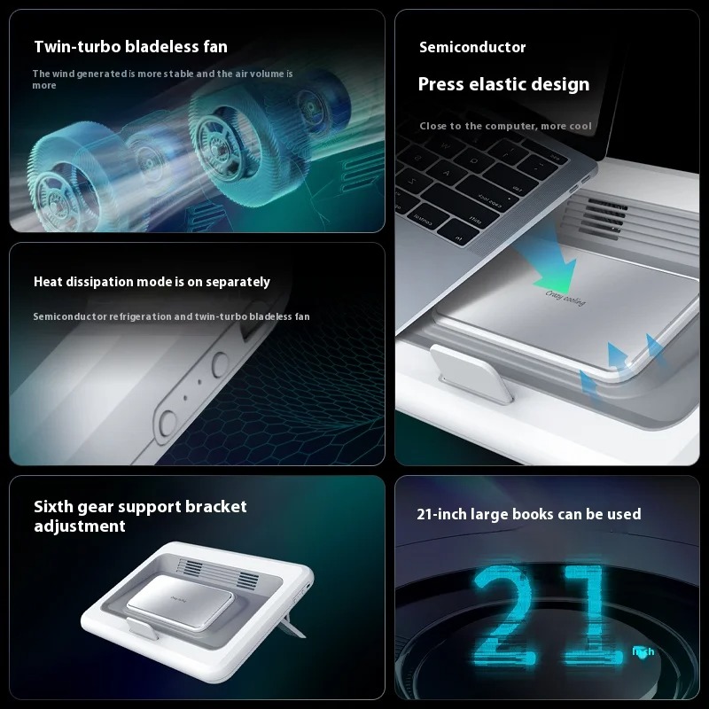 Gaming Laptop Cooler With 2 Co - огляд і ціна Cooling Stand Tablet