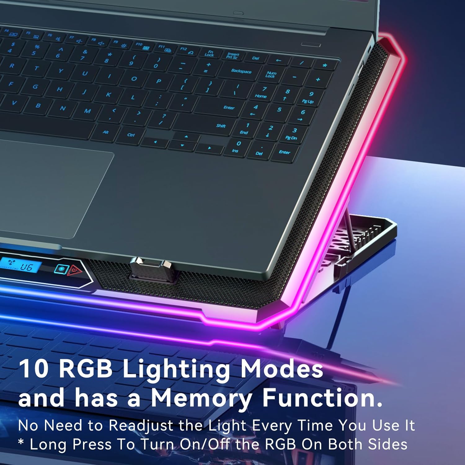RGB Laptop Cooling Pad Gaming  - огляд і ціна Cooling Stand Tablet