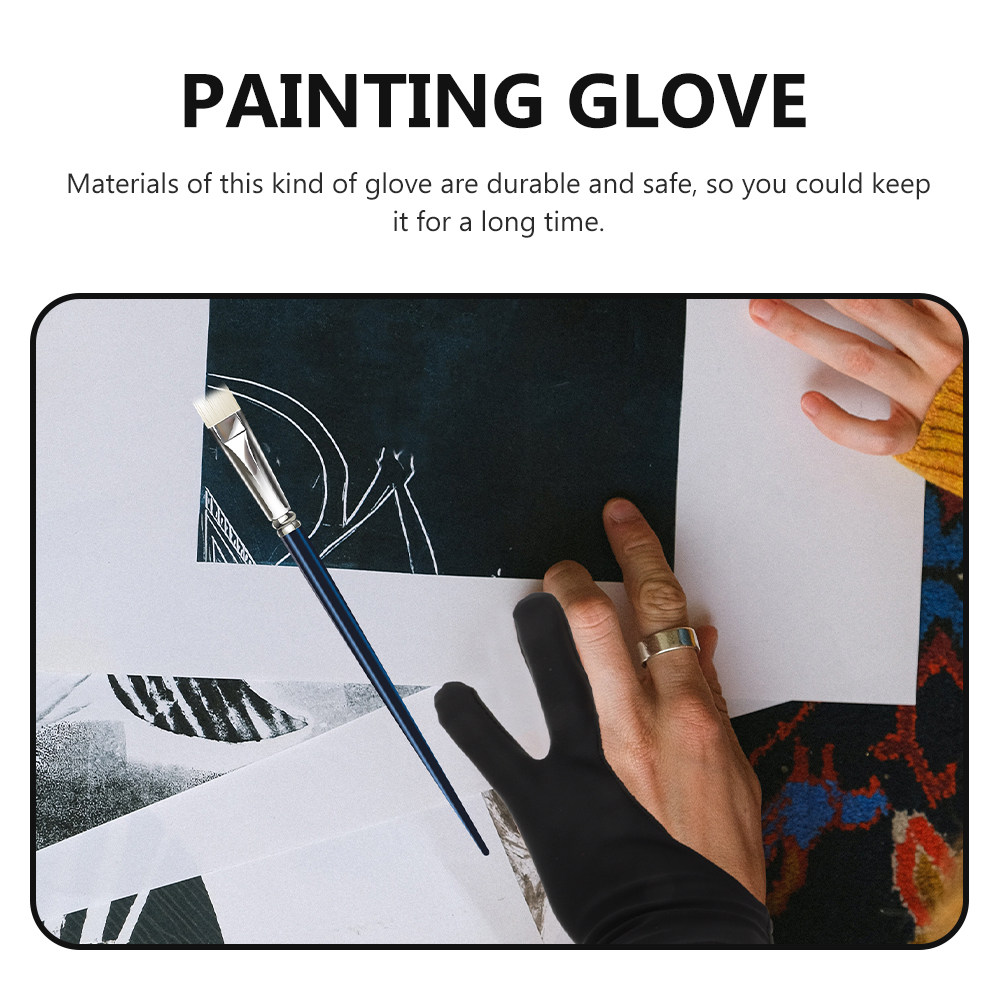 3pcs Left-Hand Drawing Gloves  - огляд і ціна Drawing Glove Artist
