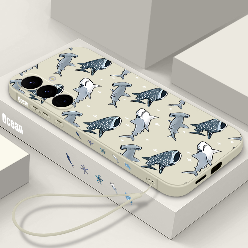 Cartoon Shark Phone Case For S - огляд і ціна Samsung Galaxy A55
