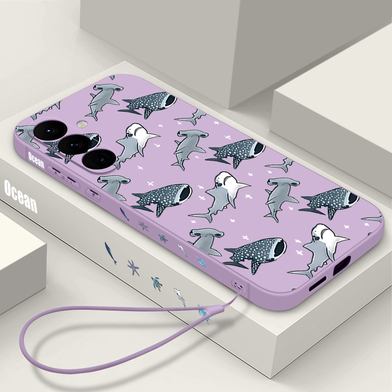 Cartoon Shark Phone Case For S - огляд і ціна Samsung Galaxy A55