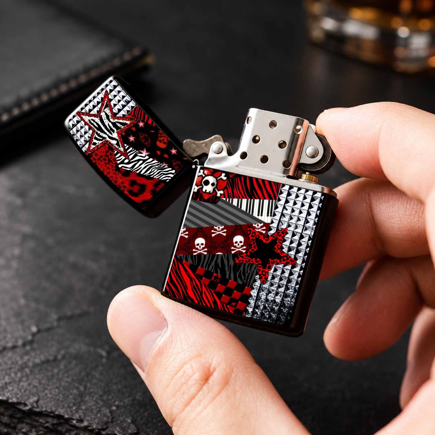 Trendy Red Black Patchwork Pat - огляд і ціна Zebra Tablet Accessories