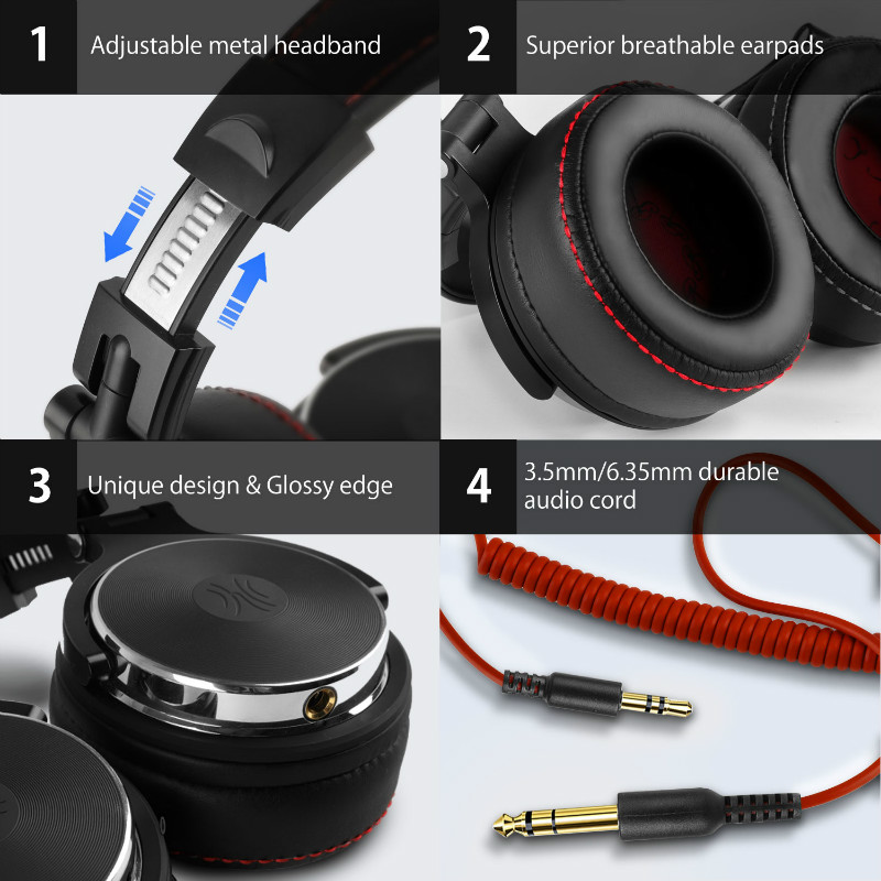 OneOdio Wired Headphones Profe - огляд і ціна Wired Earphone Lightning