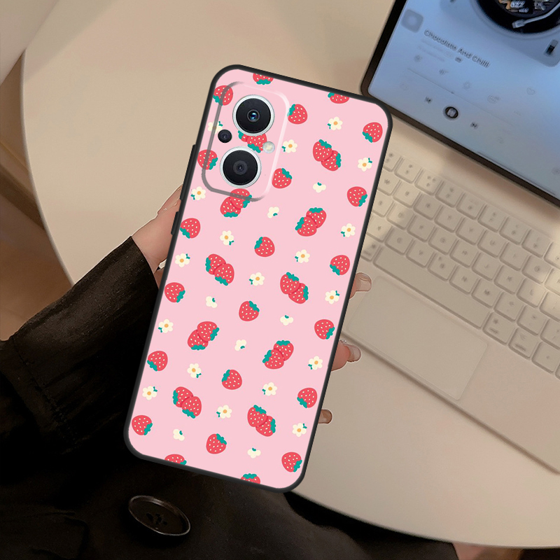 Strawberry Red Case For OPPO F - огляд і ціна Oppo Reno 12